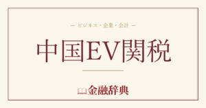 中国EV関税の解説