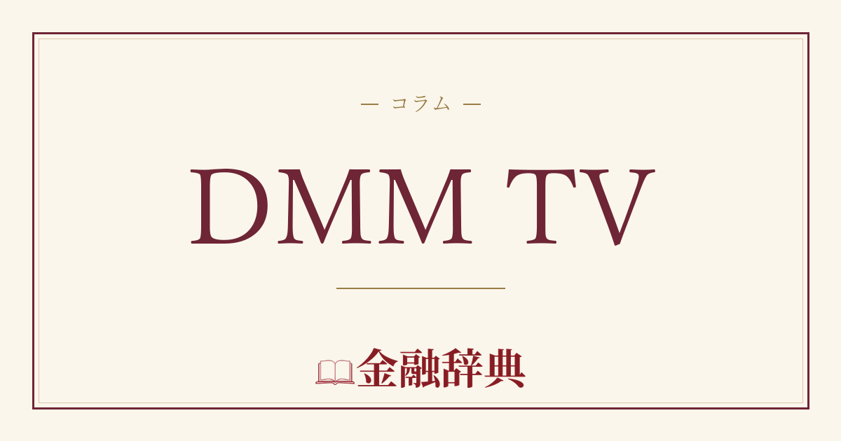 DMM TVの解説