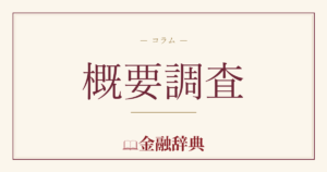 概要調査の解説