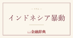 インドネシア暴動の解説