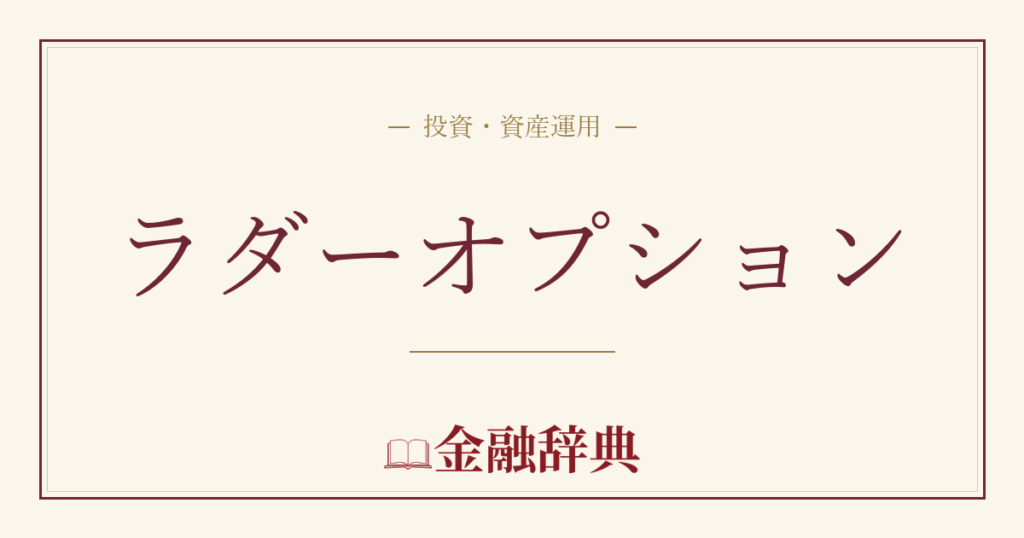 ラダーオプションの解説