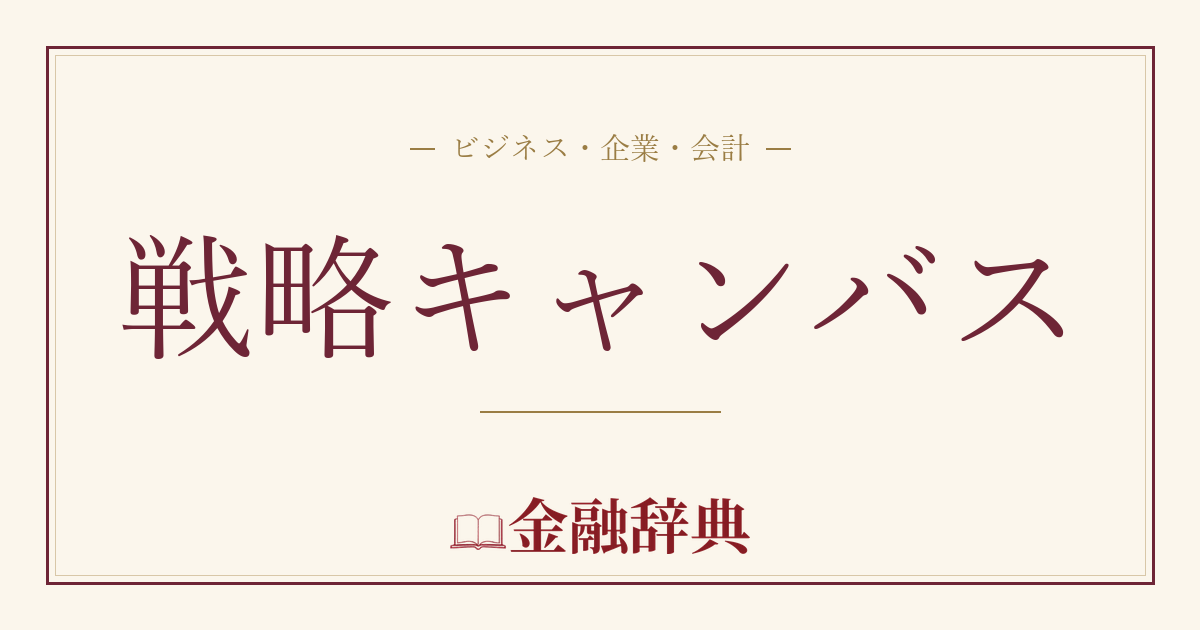 戦略キャンバスの解説