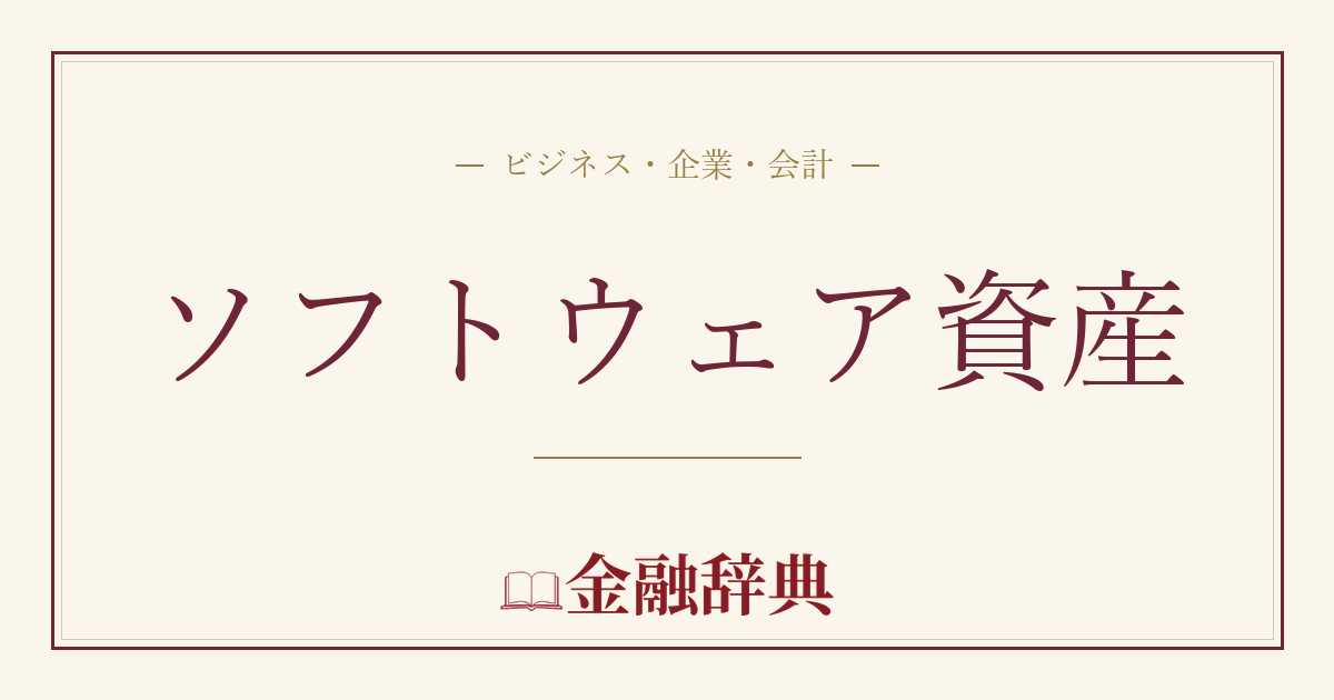 ソフトウェア資産の解説