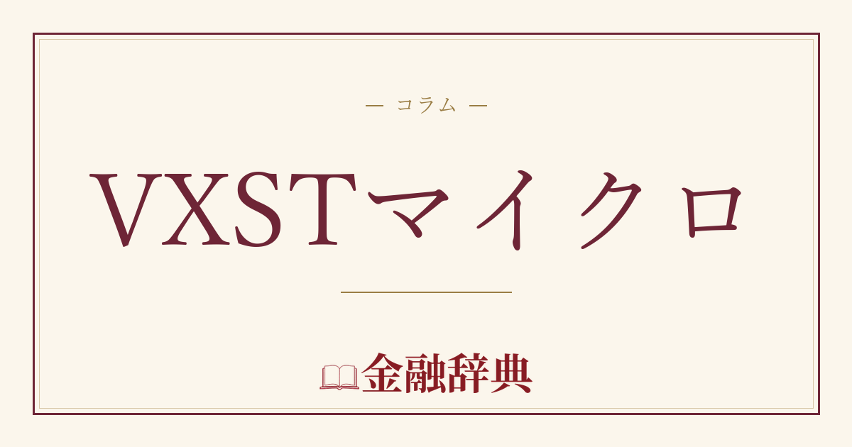 VXSTマイクロの解説
